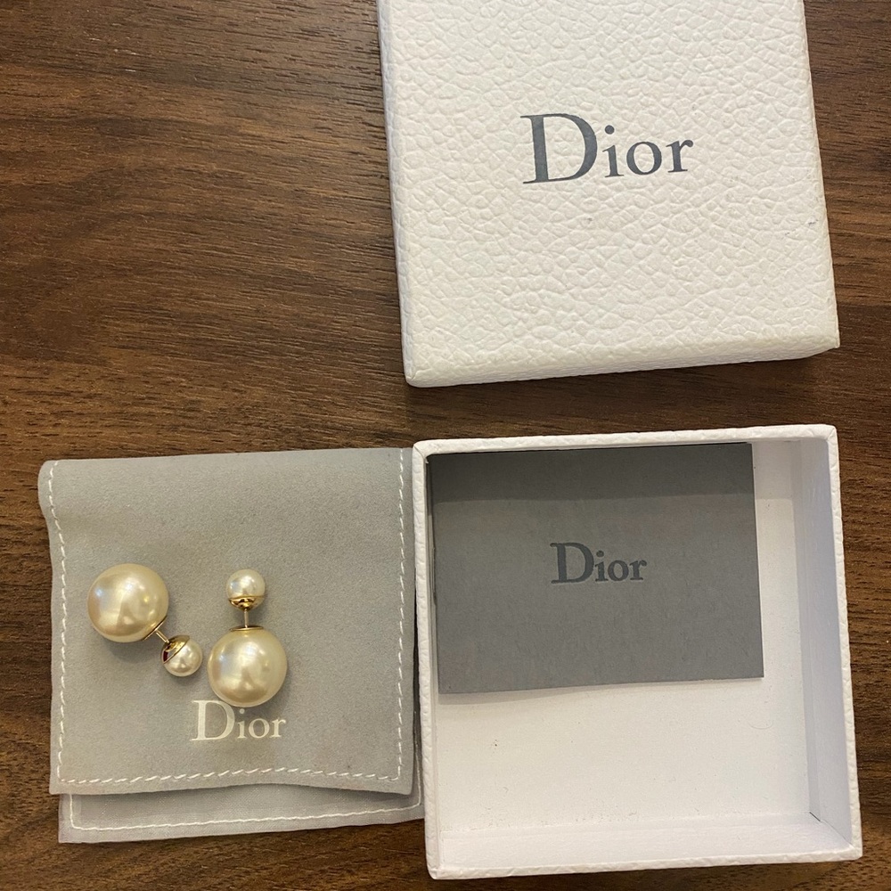 Dior Tribal Pearl Earrings
